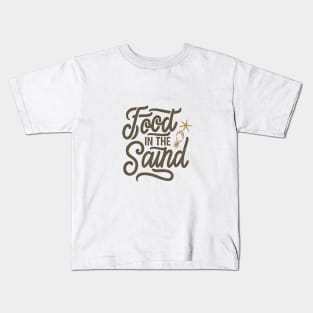 Foot in the sand Kids T-Shirt